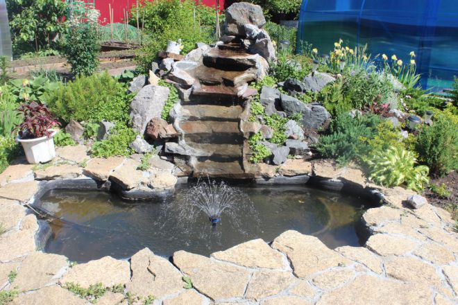 альпийская горка с водопадом альпийская горка с водопадом