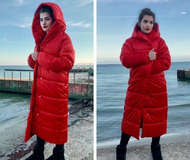 красный пуховик одеяло красный пуховик одеяло