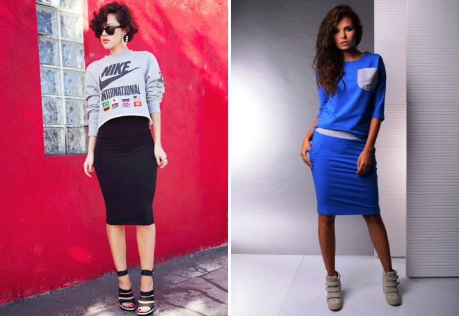 спортивная кофта и юбка