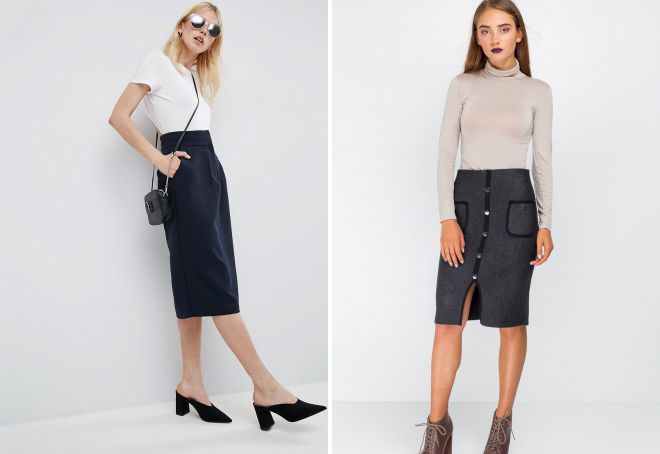 юбка карандаш с караманами юбка карандаш с караманами