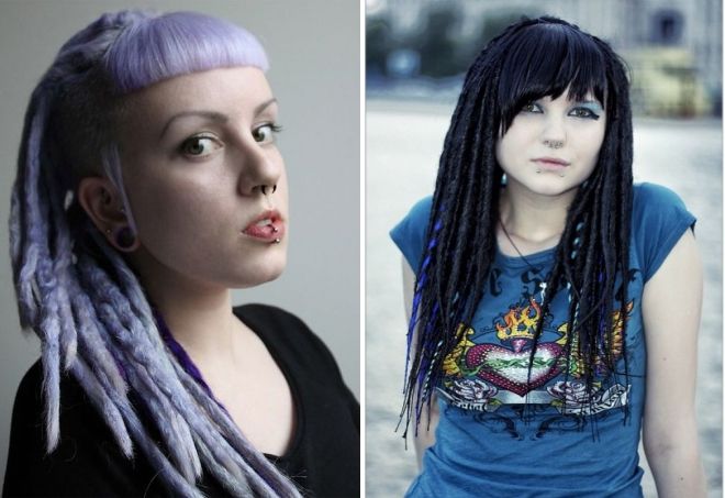 женские дреды с челкой женские дреды с челкой
