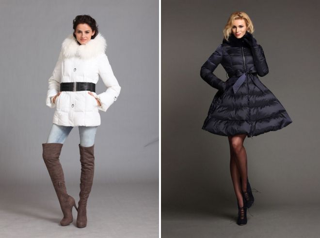 женский короткий пуховик с поясом женский короткий пуховик с поясом