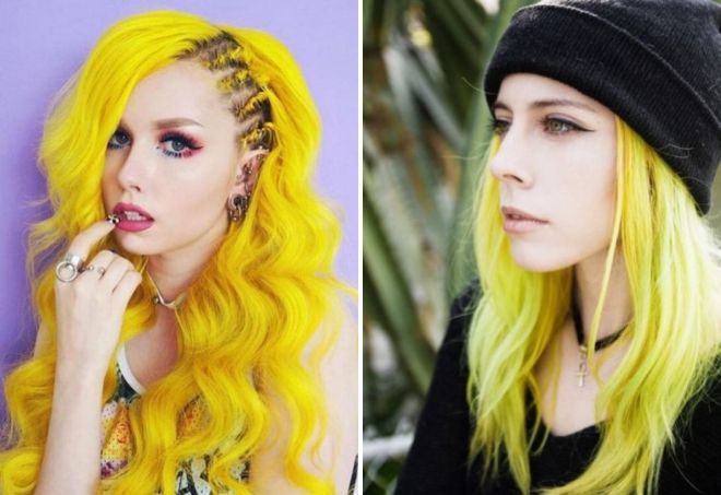 лимонный цвет волос лимонный цвет волос