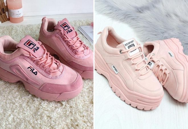 модные розовые кроссовки модные розовые кроссовки