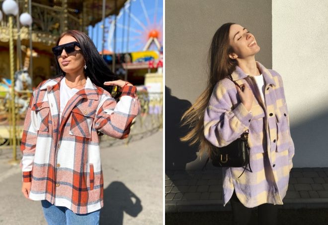 рубашка оверсайз в клетку рубашка оверсайз в клетку