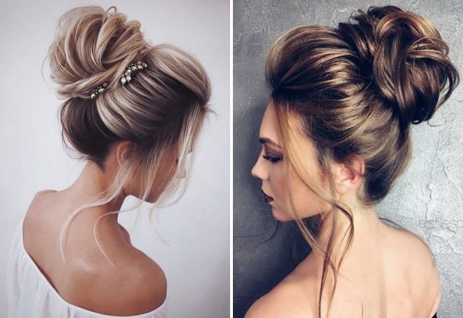 укладка волос пучок укладка волос пучок