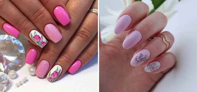 маникюр розового цвета маникюр розового цвета