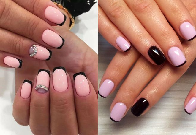 фото27 френч розовый с черным