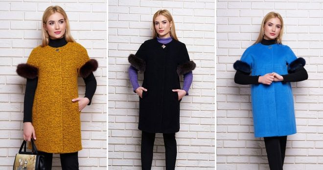 Пальто-жилет букле Пальто-жилет букле