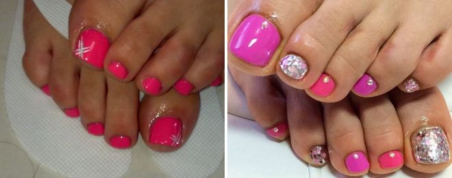 педикюр розового цвета педикюр розового цвета