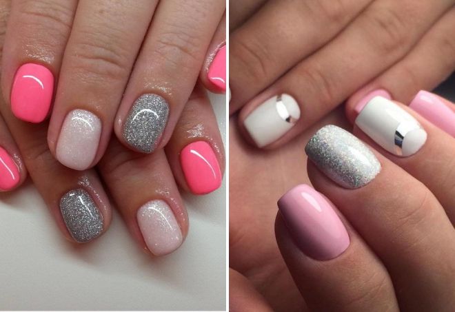 летний маникюр на короткие ногти с блестками летний маникюр на короткие ногти с блестками
