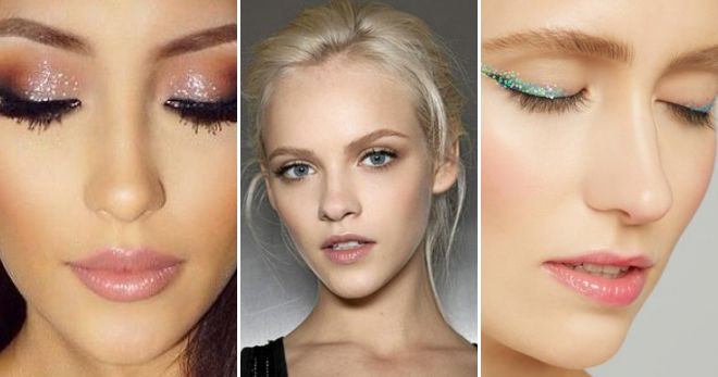 Дневной макияж с блестками Дневной макияж с блестками