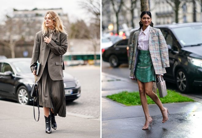 пиджак оверсайз с юбкой пиджак оверсайз с юбкой