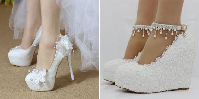 свадебные туфли на платформе свадебные туфли на платформе