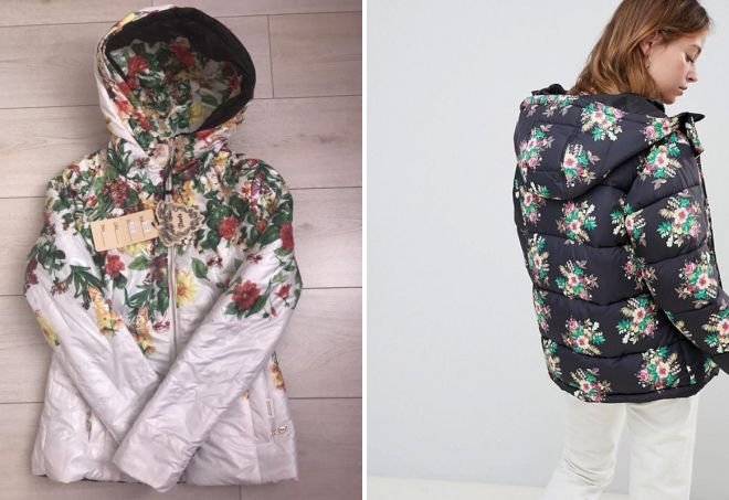 женские весенние куртки с цветами женские весенние куртки с цветами