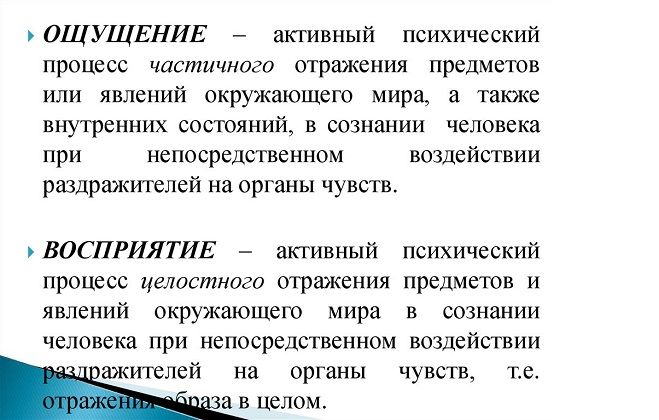 чем ощущение отличается от восприятия чем ощущение отличается от восприятия