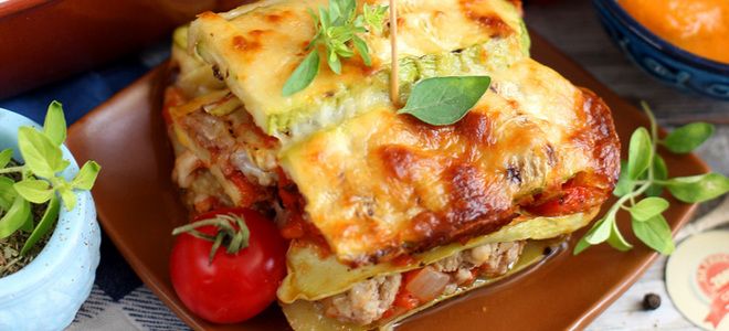 лазанья из кабачков с фаршем на сковороде лазанья из кабачков с фаршем на сковороде