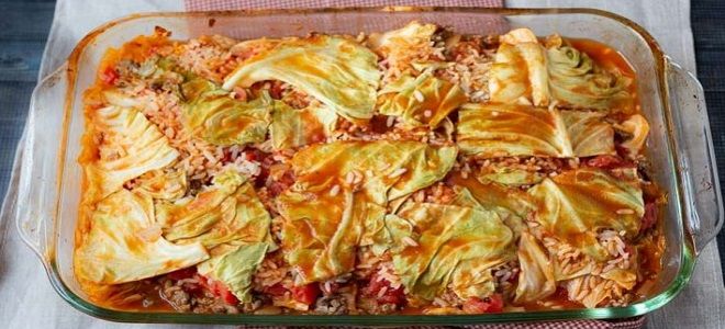 ленивые голубцы слоями ленивые голубцы слоями