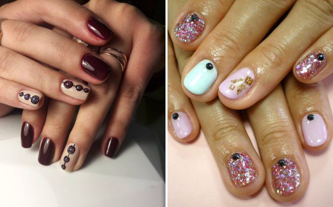 маникюр с камнями на короткие ногти маникюр с камнями на короткие ногти