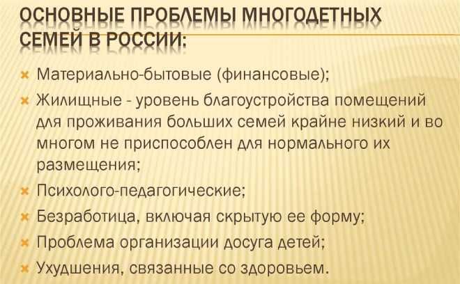 проблемы многодетных семей проблемы многодетных семей