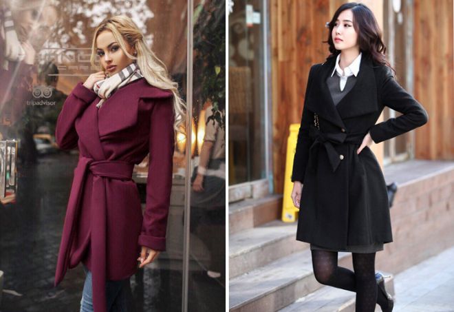 с чем носить пальто с поясом с чем носить пальто с поясом