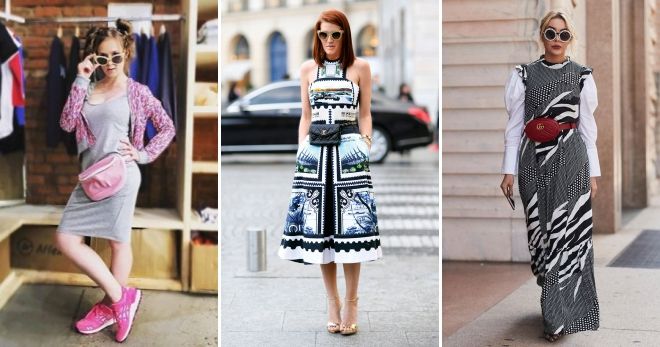 Сумка бананка с платьем Сумка бананка с платьем