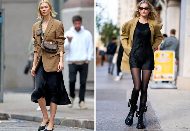 платье комбинация с пиджаком оверсайз платье комбинация с пиджаком оверсайз