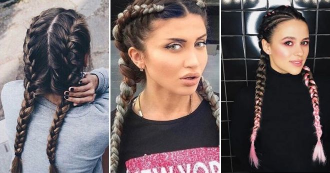 Прически с боксерскими косами Прически с боксерскими косами