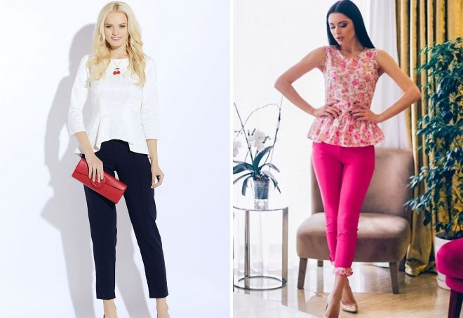 с чем носить блузку с баской с чем носить блузку с баской