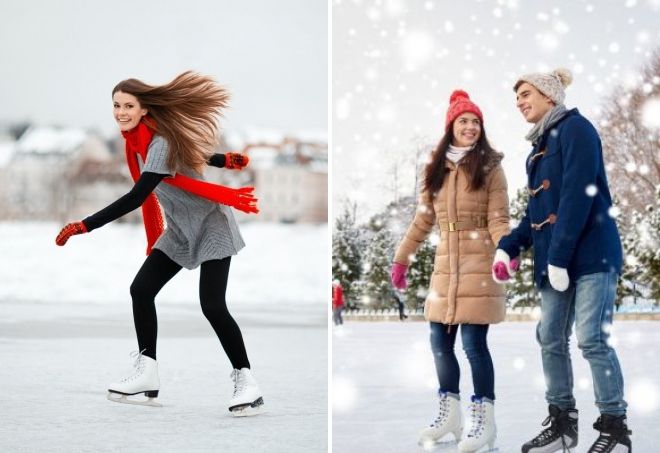 фотосессия на коньках зимой фотосессия на коньках зимой