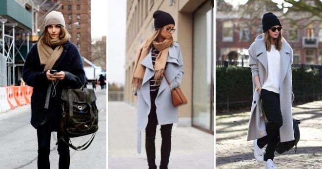 Шарф к пальто букле носок Шарф к пальто букле носок