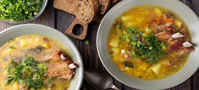 гороховый суп с ребрышками гороховый суп с ребрышками