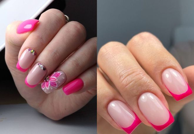 фото3 розовый френч на длинные ногти