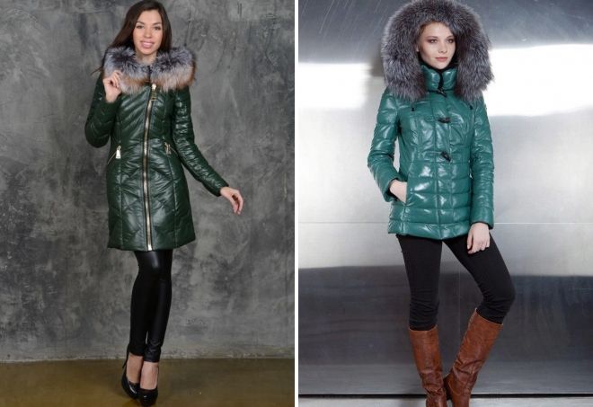 с чем носить кожаный зеленый пуховик с чем носить кожаный зеленый пуховик