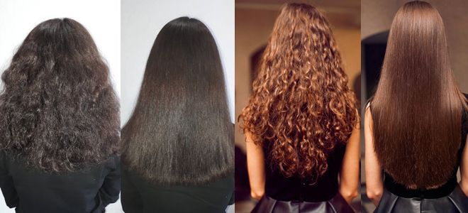 волосы после химического выпрямления волосы после химического выпрямления