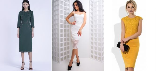 Платье-футляр миди Платье-футляр миди