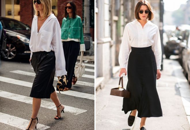как носить рубашку оверсайз с юбкой как носить рубашку оверсайз с юбкой