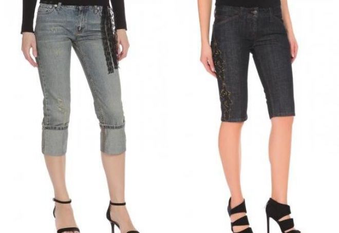 джинсовые бриджи джинсовые бриджи