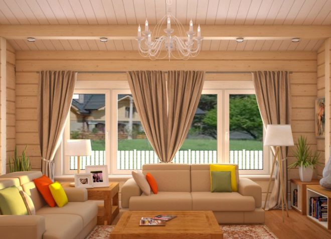 гостиная в деревянном доме гостиная в деревянном доме