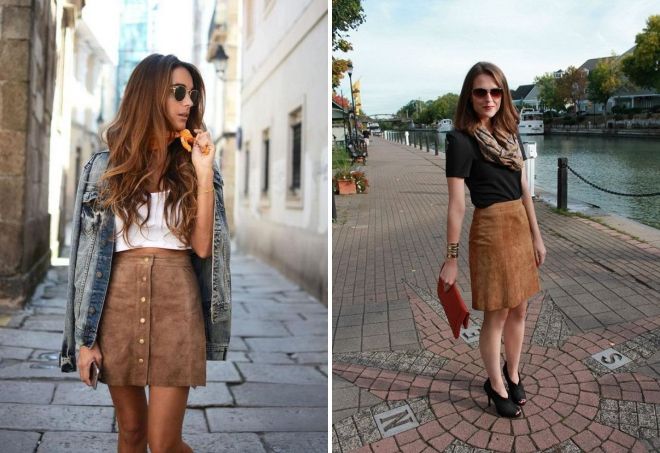 коричневая замшевая юбка коричневая замшевая юбка