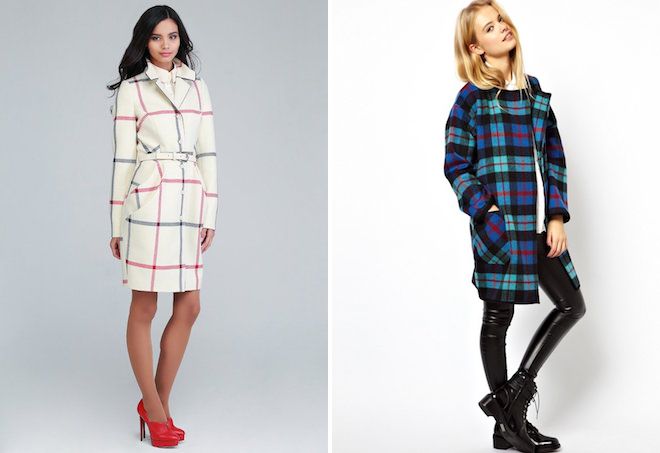 модные пальто в клетку модные пальто в клетку
