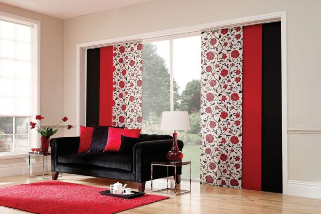 Шторы в японском стиле в интерьере Шторы в японском стиле в интерьере