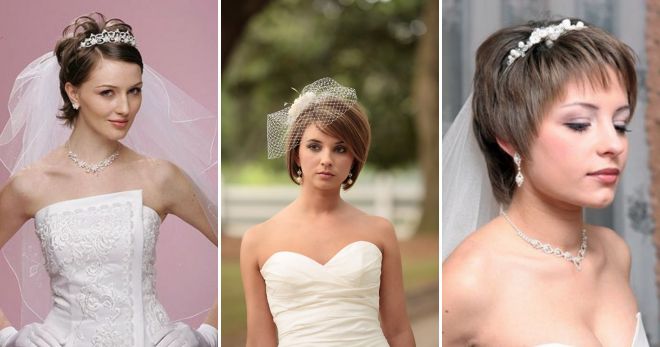 свадебные прически на короткие волосы с фатой свадебные прически на короткие волосы с фатой