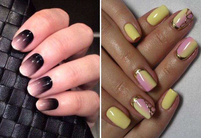 дизайн ногтей на короткие ногти омбре дизайн ногтей на короткие ногти омбре