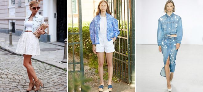 Голубой джинсовый пиджак Голубой джинсовый пиджак