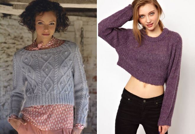 короткий вязаный свитер короткий вязаный свитер