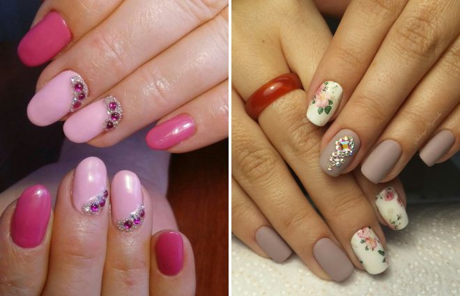 маникюр с камнями и стразами маникюр с камнями и стразами