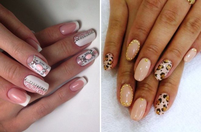 нежный маникюр с жидкими камнями нежный маникюр с жидкими камнями