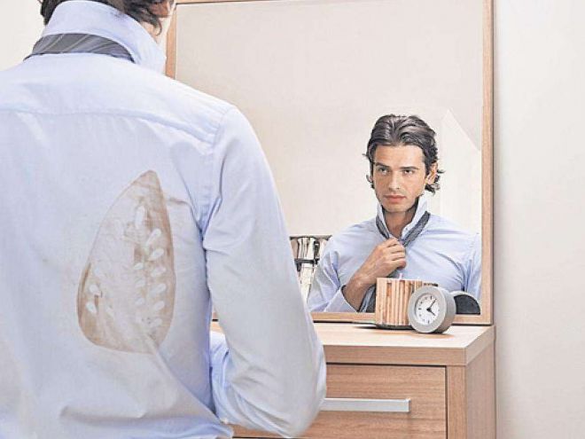 Пятно на рубашке от утюга Пятно на рубашке от утюга