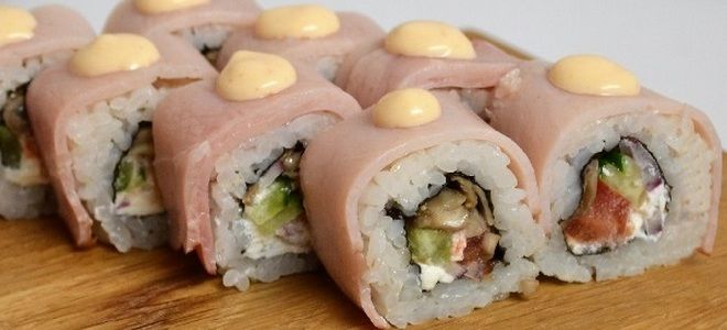 роллы с ветчиной роллы с ветчиной